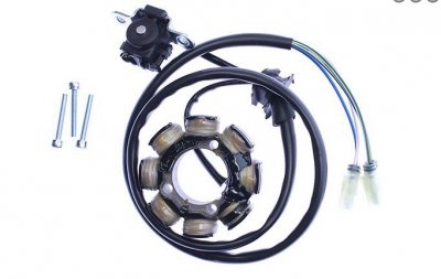 ELECTREX UZWOJENIE ALTERNATORA (STATOR) HONDA CRF 250 04-09, CRF 450 02-09 (KOMPLETY Z WTYCZKĄ)