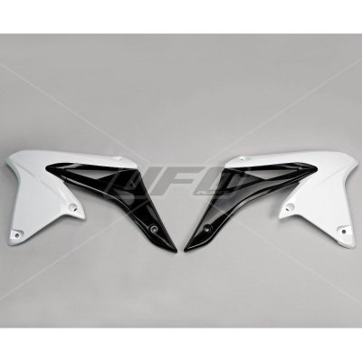UFO OSŁONY CHŁODNICY SUZUKI RMZ 250 10-18 KOLOR BIAŁY CZARNY