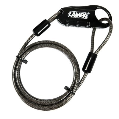 LAMPA PORTEX ZAMEK SZYFROWY Z LINKĄ ZABEZPIECZAJĄCĄ KASK, ODZIEŻ, BAGAŻ