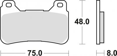 TRW klocki hamulcowe przód HONDA CBR - RR 600 ( 05-16 ) 