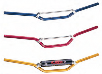 Accel kierownica aluminiowa MX (22,2mm) wysoka - Kawasaki KX - czarny