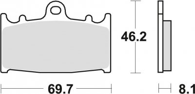 TRW klocki hamulcowe przód Kawasaki ZR  400 G ( 96-01)