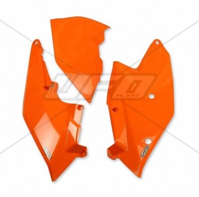 UFO BOCZKI TYLNE KTM SX/SXF '16-'18, EXC/EXCF '17-'19, KOLOR POMARAŃCZOWY