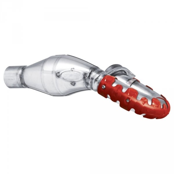 POLISPORT  OSŁONA KOLEKTORA WYDECHOWEGO (4T) KRÓTKA 22 CM KOLOR CZERWONY
