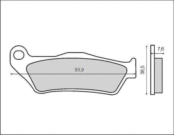 Brenta klocki hamulcowe przód APRILIA RX 125 SUPERMOTARD 2008-