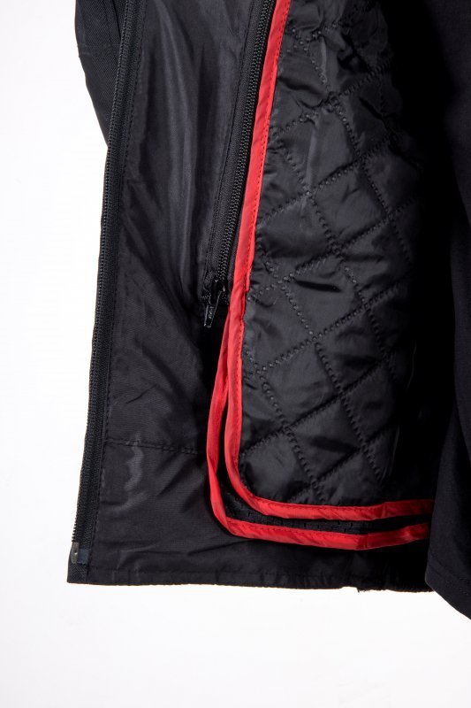 KURTKA TEKSTYLNA OZONE PULSE BLACK/FLUO YELLOW L