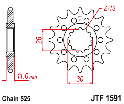  DID JT zestaw napędowy Yamaha XTZ690 Tenere 700 Rally Edition ABS (20-21)