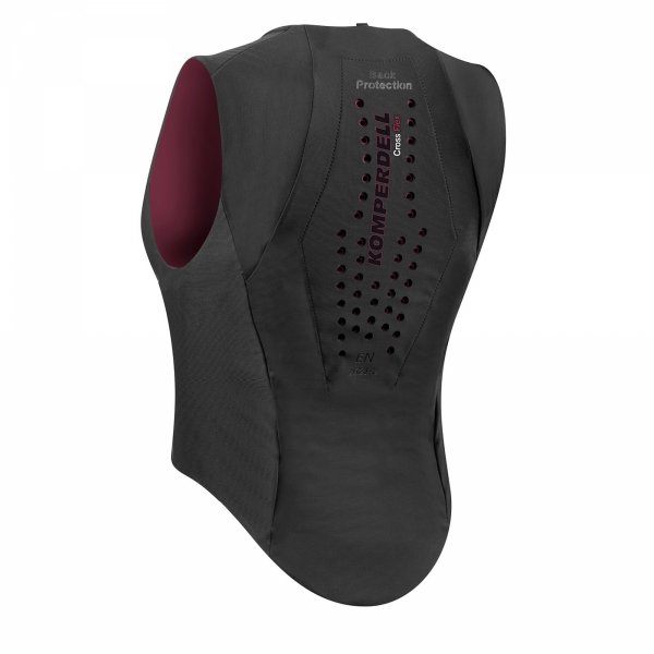 KOMPERDELL Kamizelka ochronna jeździecka Ballistic FlexFit Slim  black- burgund  rozm.XS