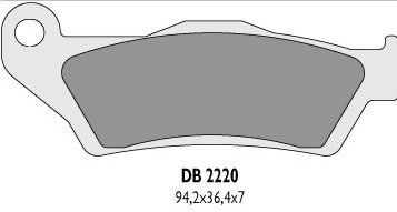 Delta Braking Husqvarna TE 250 (02-07) klocki hamulcowe przód