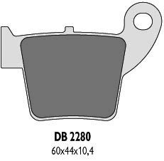 Delta Braking HONDA 250 CR (02-07) klocki hamulcowe tył