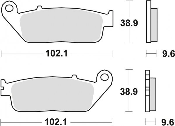  TRW klocki hamulcowe przód HONDA VT - S 750 (10-14)