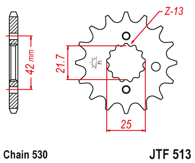DID JT zestaw napędowy Suzuki RF 600 (96-97)