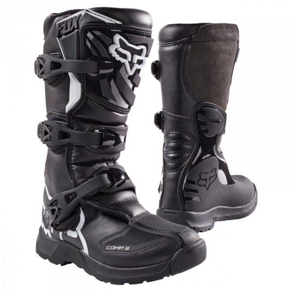 BUTY MOTOCYKLOWE JUNIOR FOX COMP 3Y BLACK Y5