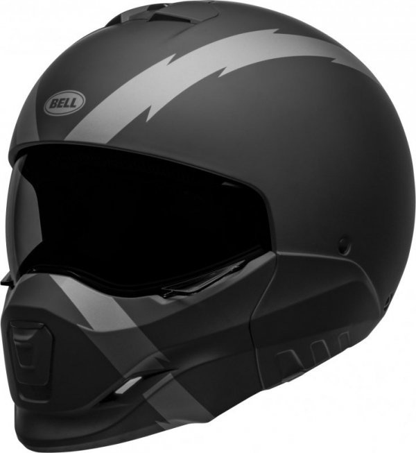 KASK MOTOCYKLOWY BELL BROOZER ARC MATTE BLACK GREY M