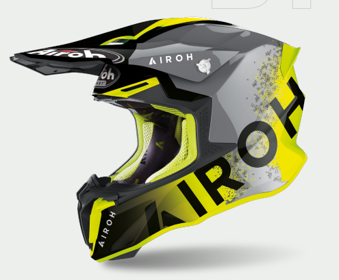 KASK AIROH TWIST 2.0 BIT YELLOW GLOSS XL
