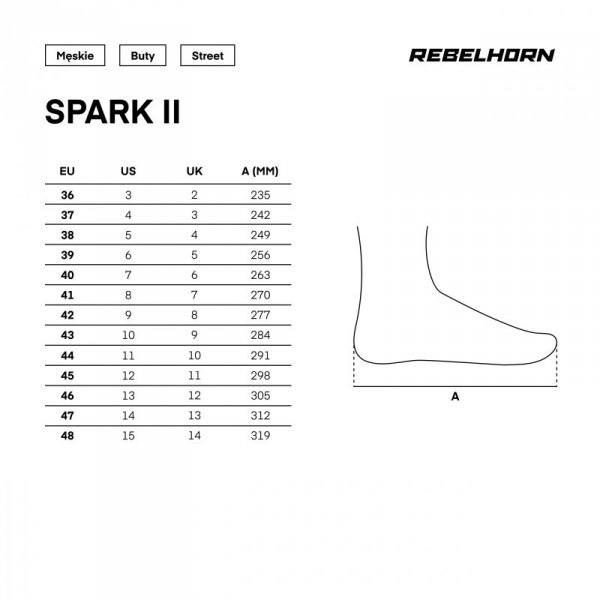 BUTY MOTOCYKLOWE REBELHORN SPARK 2 BLACK 37
