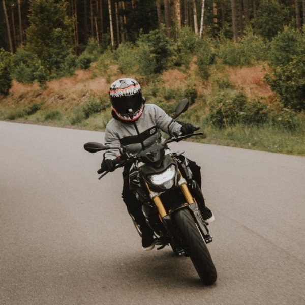 KURTKA MOTOCYKLOWA TEKSTYLNA DAMSKA OZONE DART SILVER BLACK W8XL