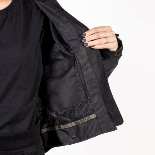 KURTKA MOTOCYKLOWA TEKSTYLNA DAMSKA OZONE DART SILVER BLACK W8XL