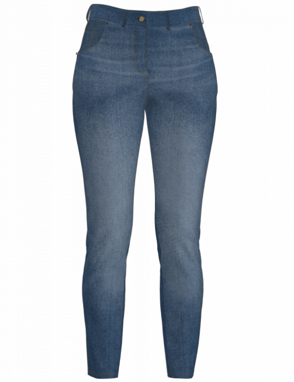 JEANSY MOTOCYKLOWE DAMSKIE REBELHORN CLASSIC 3 SLIM FIT WASHED BLUE 44/30 W44/30