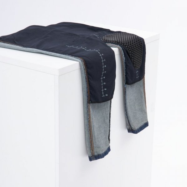 JEANSY MOTOCYKLOWE REBELHORN NOMAD TAPERED FIT WASHED BLUE 40/34