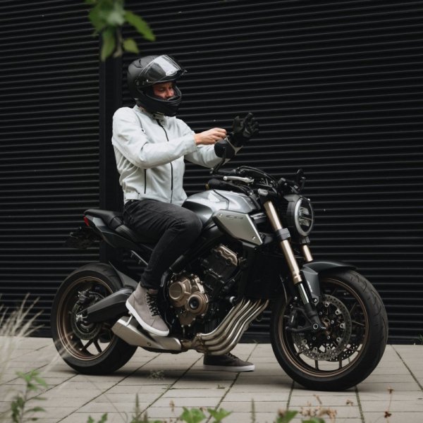 JEANSY MOTOCYKLOWE REBELHORN NOMAD TAPERED FIT WASHED BLACK 28/34