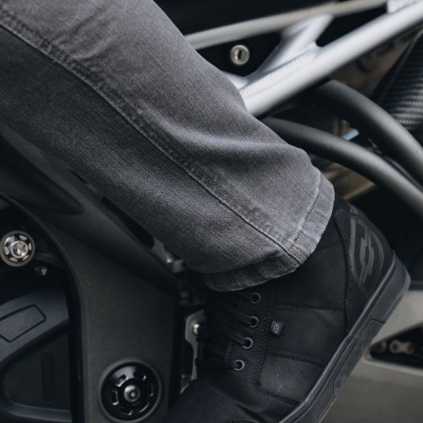 JEANSY MOTOCYKLOWE OZONE STRIKER SLIM FIT WASHED GREY 30/32