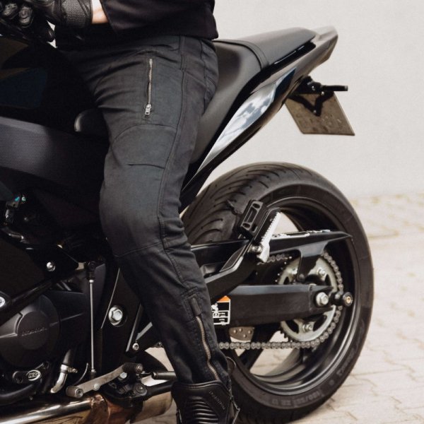 JEANSY MOTOCYKLOWE REBELHORN HAWK 3 REGULAR FIT WASHED BLACK 28/34