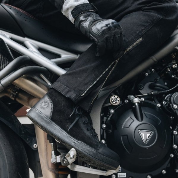 JEANSY MOTOCYKLOWE REBELHORN HAWK 3 REGULAR FIT WASHED BLACK 40/34