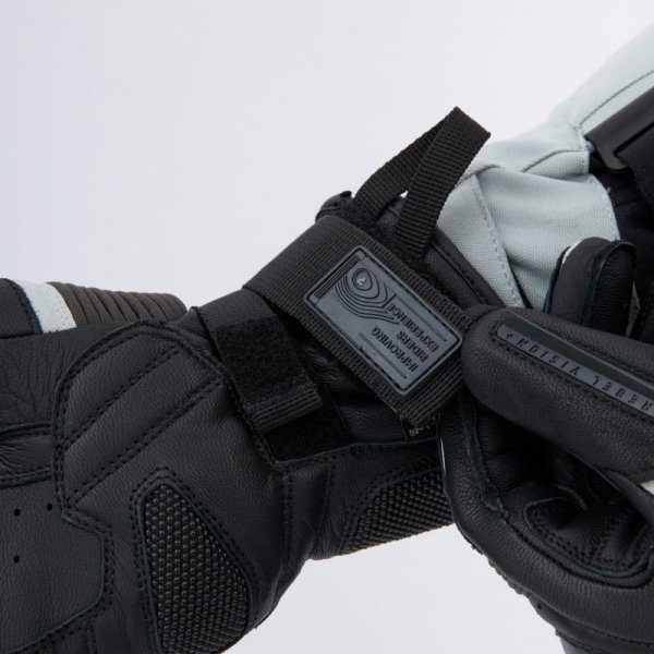 RĘKAWICE MOTOCYKLOWE REBELHORN RANGE BLACK LIGHT GREY XXL