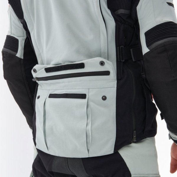 KURTKA MOTOCYKLOWA TEKSTYLNA REBELHORN RANGE GREY BLACK RED L