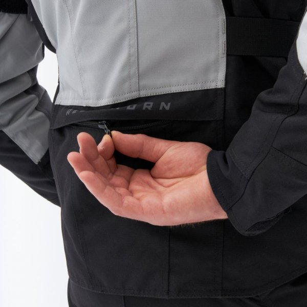 KURTKA MOTOCYKLOWA TEKSTYLNA REBELHORN SCOUT BLACK GREY FLUO YELLOW L