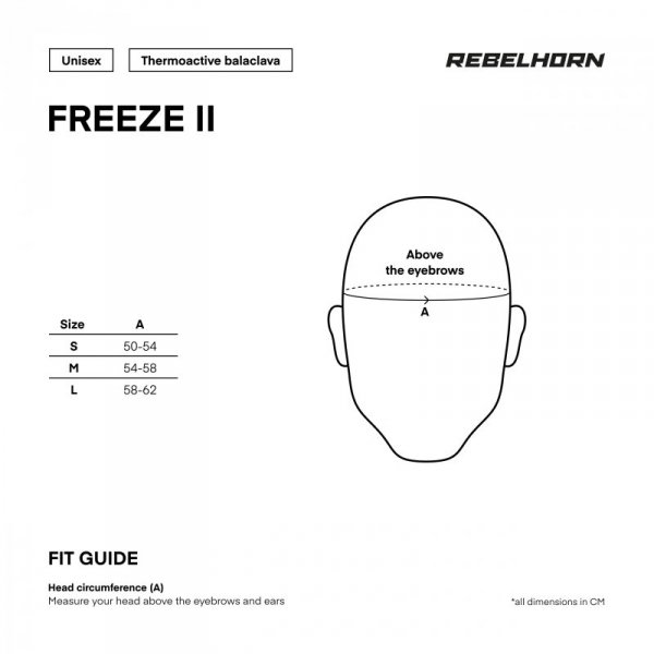 KOMINIARKA TERMOAKTYWNA REBELHORN FREEZE 2 BLACK L