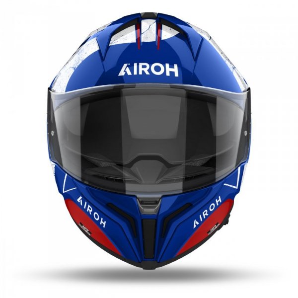 KASK MOTOCYKLOWY AIROH MATRYX SCOPE BLUE RED GLOSS S