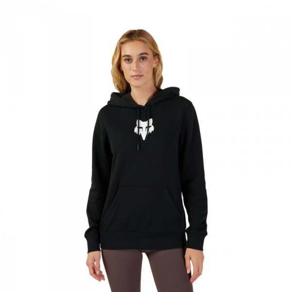 BLUZA Z KAPTUREM DAMSKA FOX HEAD BLACK L