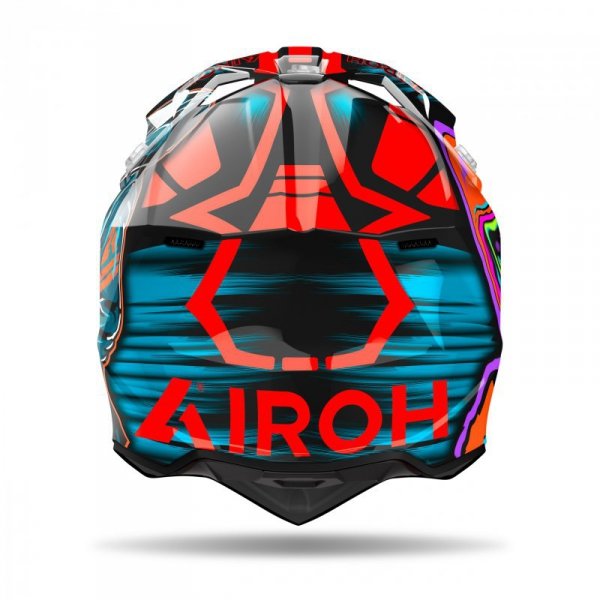 KASK MOTOCYKLOWY AIROH WRAAAP CYBER ORANGE GLOSS M