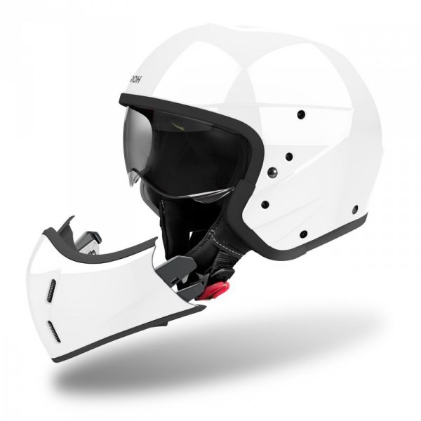 KASK MOTOCYKLOWY AIROH J110 COLOR WHITE GLOSS S