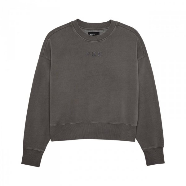 BLUZA DAMSKA FOX WORDMARK OVERSIZED FLEECE CREW PEWTER XS