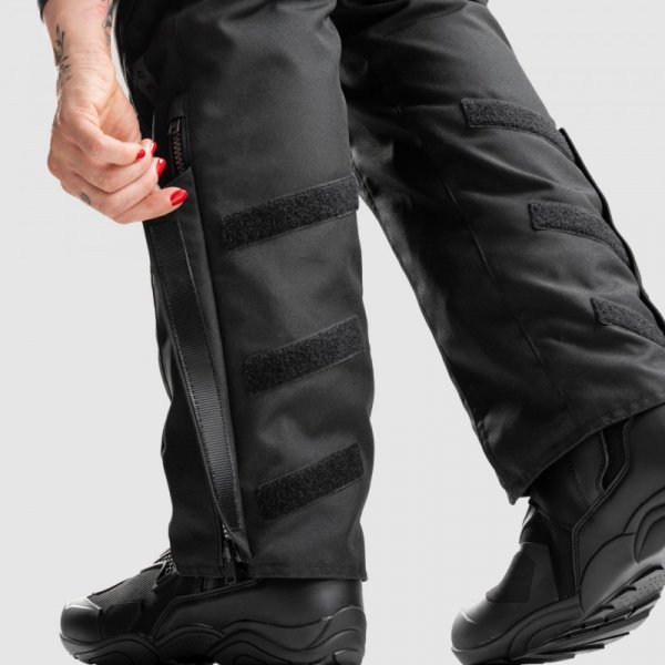 SPODNIE MOTOCYKLOWE TEKSTYLNE DAMSKIE REBELHORN HIKER 4 BLACK (KRÓTKA NOGAWKA) S-WXL