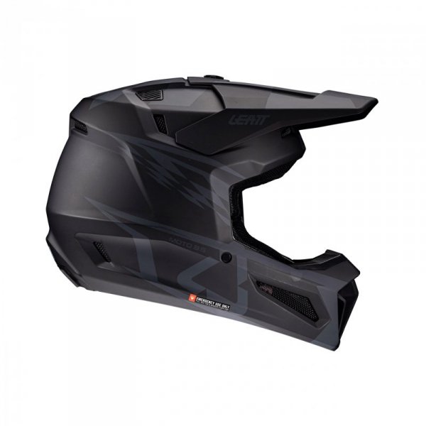 KASK MOTOCYKLOWY Z GOGLAMI LEATT KIT MOTO 3.5 STEALTH XS