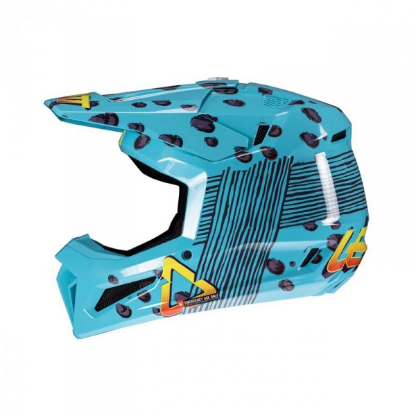 KASK MOTOCYKLOWY Z GOGLAMI JUNIOR LEATT KIT MOTO 3.5 CHEETAH M