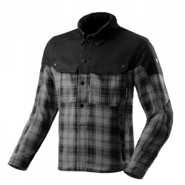 KOSZULA MOTOCYKLOWA REBELHORN SHIFTER BLACK GREY 5XL