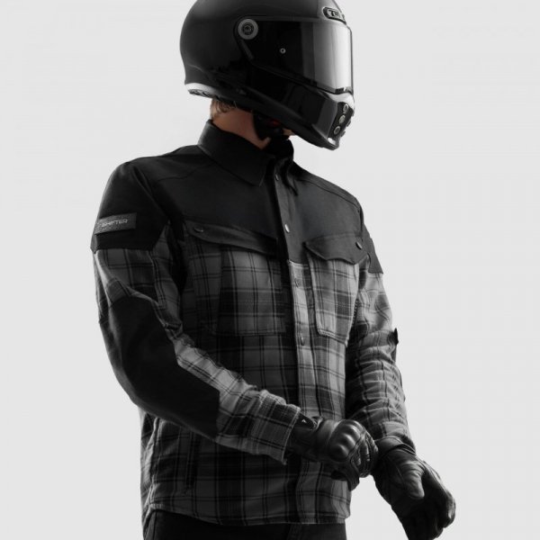 KOSZULA MOTOCYKLOWA REBELHORN SHIFTER BLACK GREY 7XL