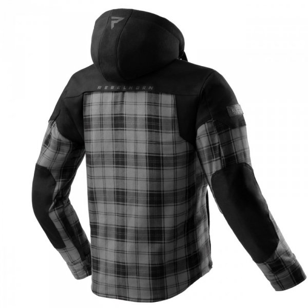 KOSZULA MOTOCYKLOWA REBELHORN SHIFTER BLACK GREY 9XL