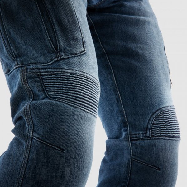 JEANSY MOTOCYKLOWE REBELHORN VANDAL WASHED BLUE MONOLAYER 38/32
