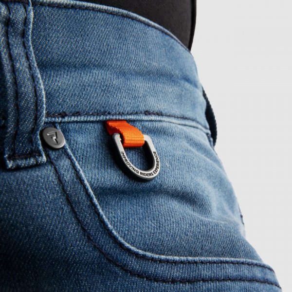 JEANSY MOTOCYKLOWE REBELHORN REVOLT WASHED BLUE MONOLAYER 34/32