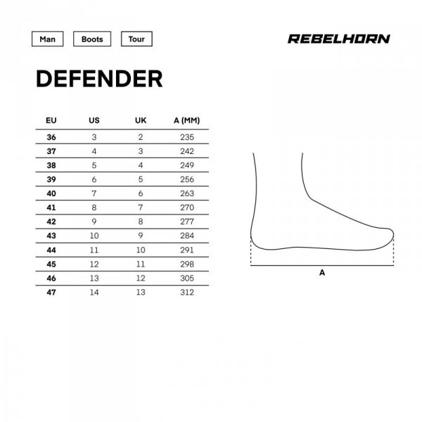 BUTY MOTOCYKLOWE REBELHORN DEFENDER BLACK 38