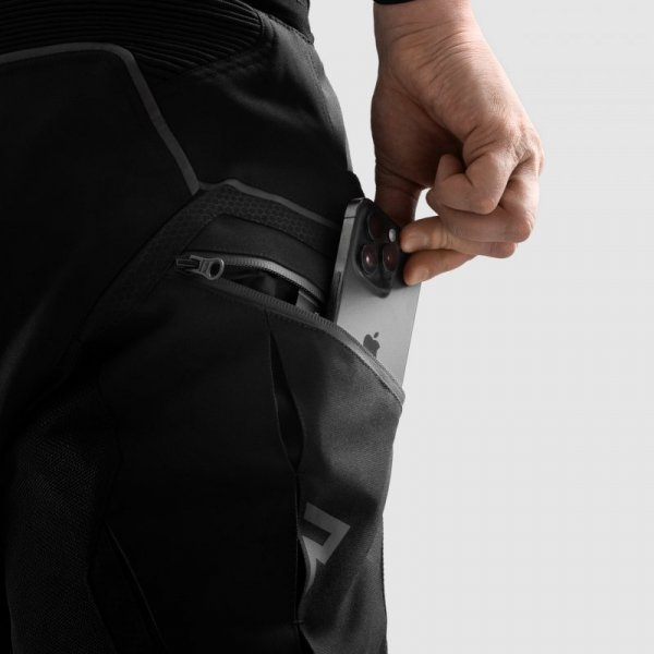 SPODNIE MOTOCYKLOWE TEKSTYLNE REBELHORN HIFLOW 5 BLACK XXL