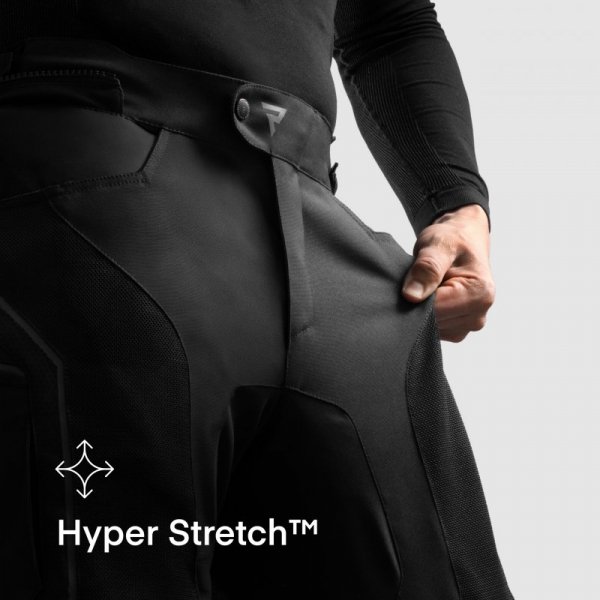 SPODNIE MOTOCYKLOWE TEKSTYLNE REBELHORN HIFLOW 5 BLACK 7XL
