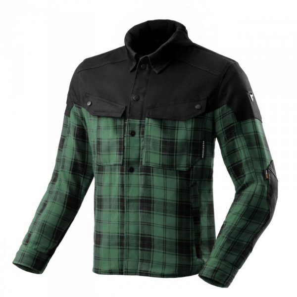 KOSZULA MOTOCYKLOWA REBELHORN SHIFTER BLACK GREEN M
