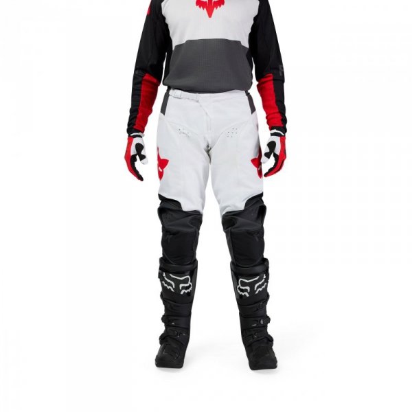 SPODNIE MOTOCYKLOWE FOX 180 FLOW WHITE RED 36
